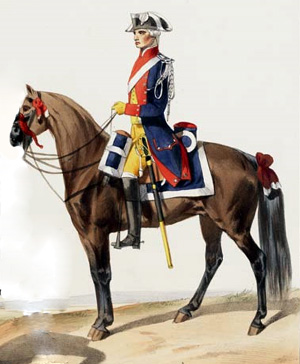 cavalier vers 1786